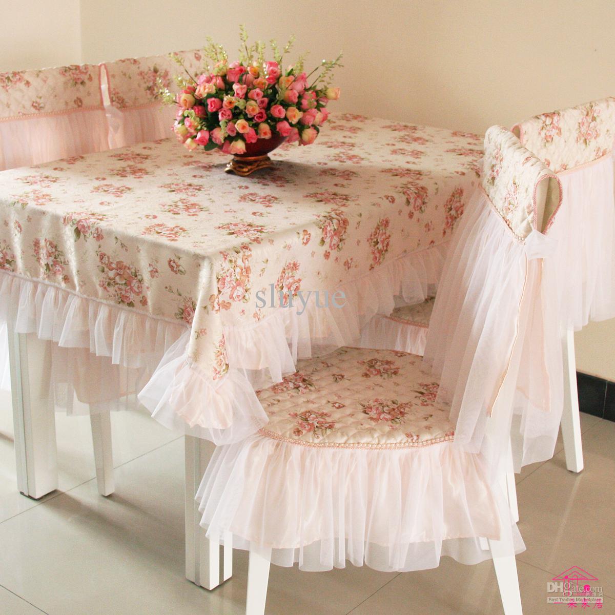 مفارش لطاولات الاكل Flower-coffee-table-cloth-dining-table-cloth