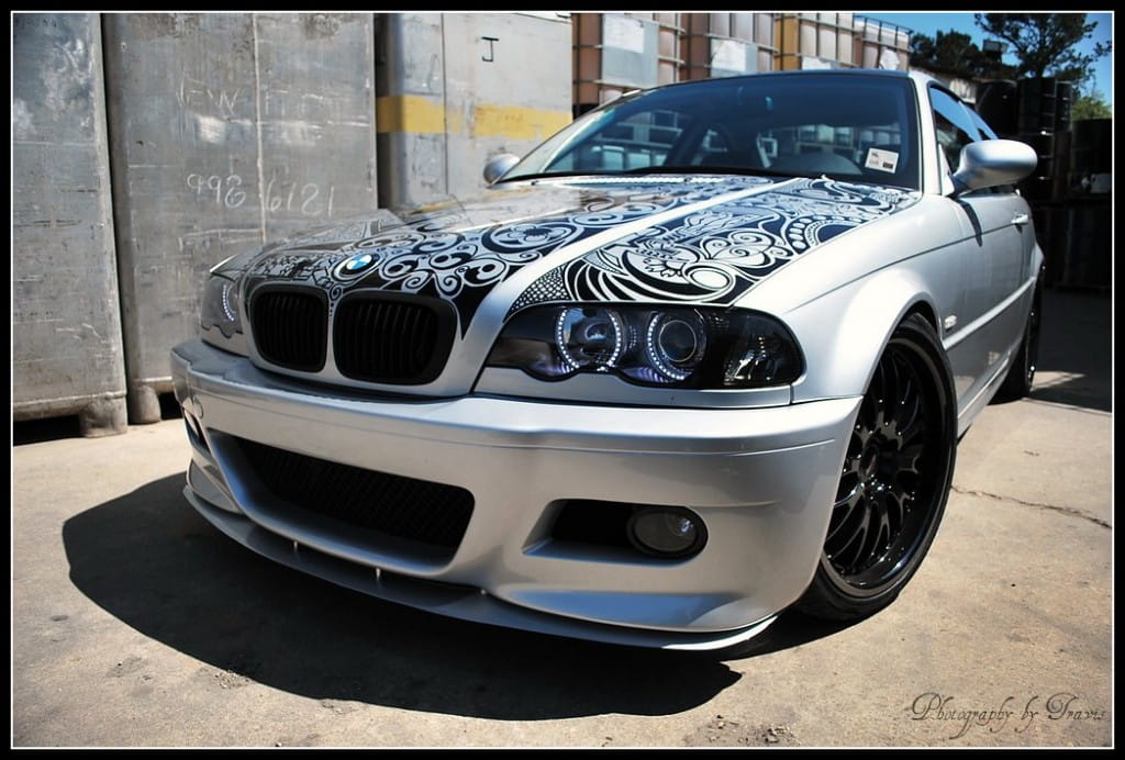 Tatuajes artisticos para los coches Travis-todd-bmw-e46-330ci-10-1024x692