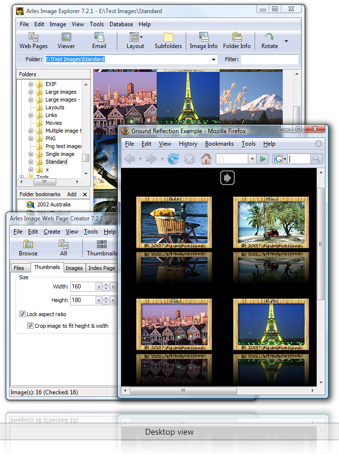 Arles Image Web Page Creator 8.3.0.2246 B6 portable Desktop%20view