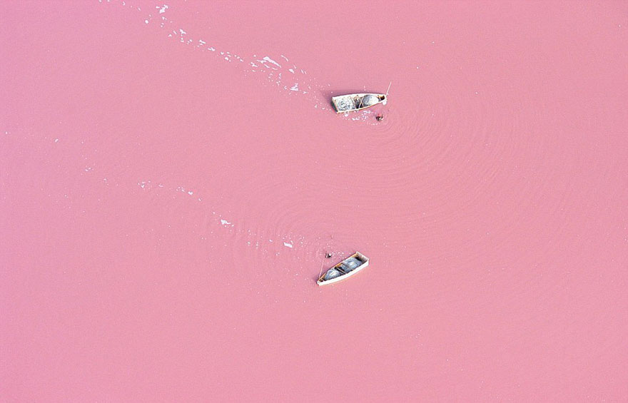 Lago Hillier : El único lago de color rosa del mundo Lake-Retba-Senegal