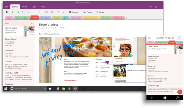 Office for Windows 10 & Office 2016: Η Microsoft παρουσιάζει το «επόμενο κεφάλαιο» της πλατφόρμας της OneNote_UI_900x530-640x376