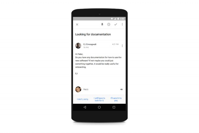 Νέα επιλογή Smart Reply στην εφαρμογή Inbox του Gmail Google-inbox-640x427