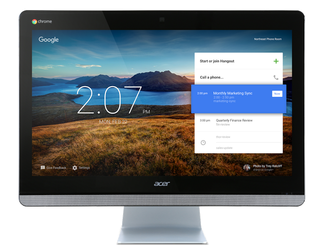 Νέο ChromeBase από Google και Acer. Ένα all-in-one video conference system Chromebase-640x492