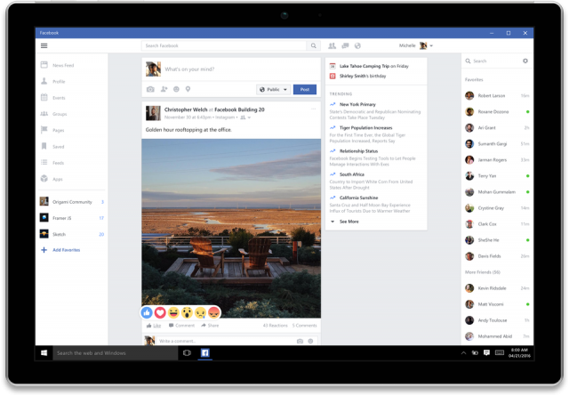 Επιτέλους! Επίσημες εφαρμογές του Facebook για Windows 10 Fb-with-device-shadow-640x445