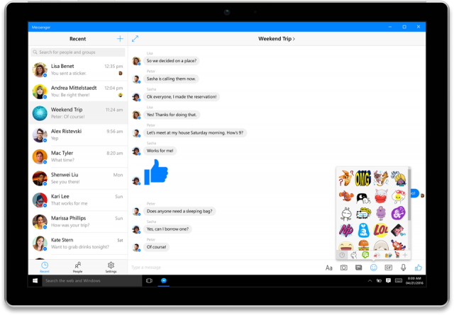 Επιτέλους! Επίσημες εφαρμογές του Facebook για Windows 10 Messenger-with-device-shadow-640x445