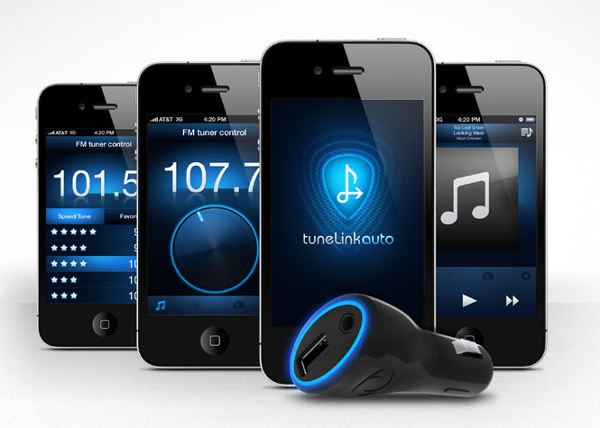 New Potato offers TuneLink Auto Bluetooth-to-FM transmitter 665-tunelink-apps