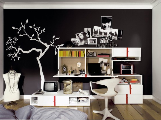  مفروشات عصرية .. لشباب عصري من Hulsta Modern-furniture-for-cool-youth-bedroom-design-Namic-by-Huelsta-8-554x415