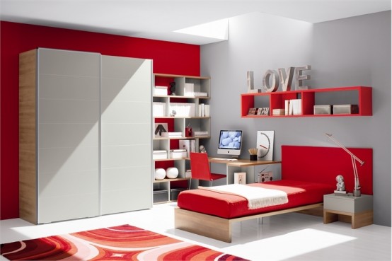 سحر اللون الاحمر.......!! Cool-red-and-white-teen-room-design-by-Julia-1-554x369