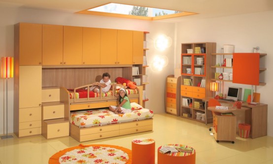  غرف نوم الصغار  Giessegi-rooms-for-boys-and-girls-24-554x333