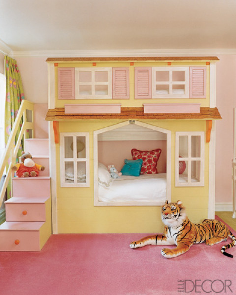 اثاث غرف للبنات Girl-bedroom-with-a-cottage-bed