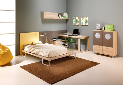 جمال الصلون الصينى روووعه..... Kids-room-decor-brown-2