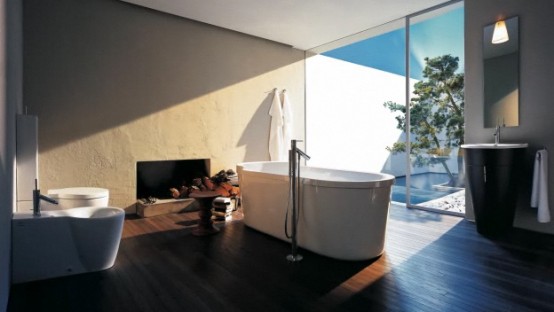 لحمامات فخمة وعصرية .. اليك 13 فكرة وتصميم من Axor Luxury-bathroom-design-axor-1-554x312