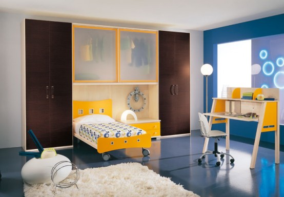 غرف أطفال حتى سن المراهقة / غرف نوم للاطفال / افخم غرف نوم Modern-kids-room-decor-idea-12-554x384