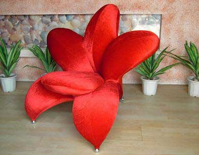 ديكور بأشكال  جديدة Red_flower_chair