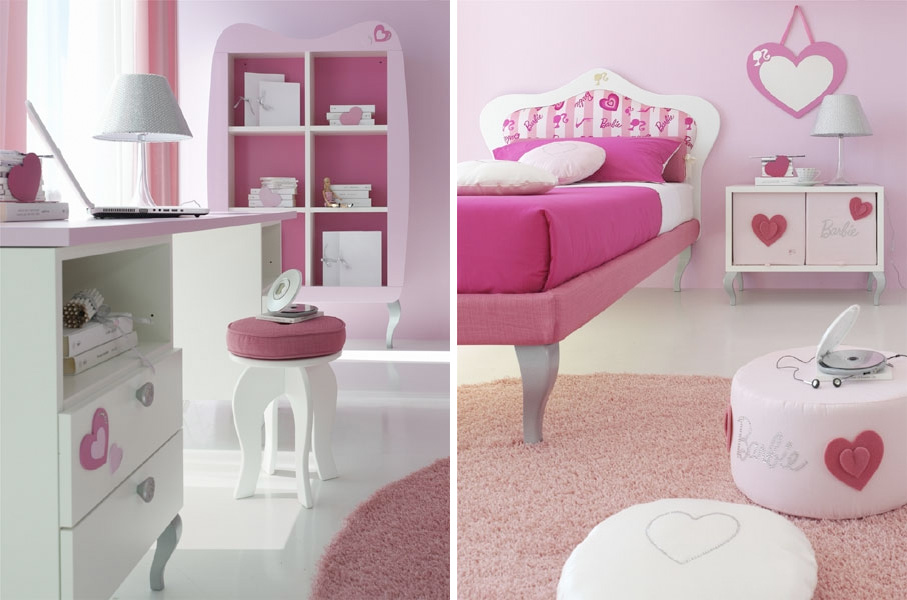 غرف بنات باللون الوردي Room-for-barbie-princess-details-4