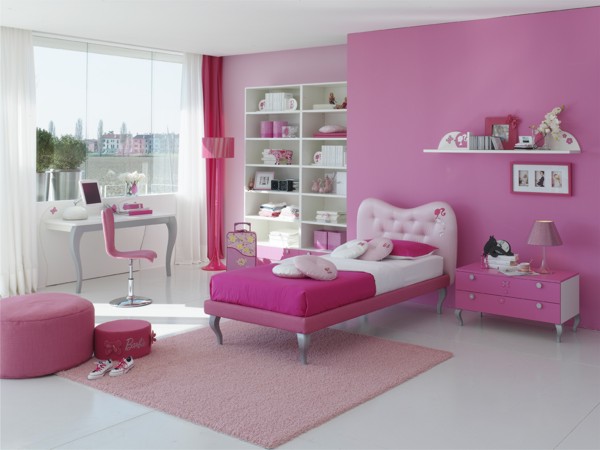 غرف بنات باللون الوردي  Room-for-barbie-princess-diamond