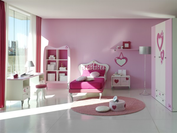 غرف للبنات بالون الوردى Room-for-barbie-princess-romantik