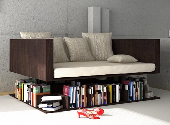 الغريب وغير الألوف فى الديكورات.....ديكورات مفتكسه Sofa-levetating-above-the-books-1-554x408