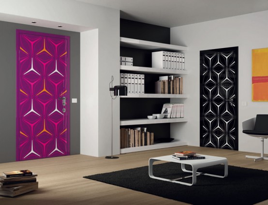 ابواب زجاجية بتصاميم والوان خيالية Super-modern-colorful-doors-6-554x423