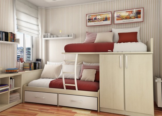 ديــكـورـآآت للـغرف الصــغيـرهـ ..جــنــآآن. Thoughtful-teen-room-layout-39-554x396