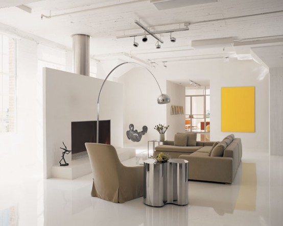 EL LOOK MINIMALISTA EN EL DISENO DE INTERIORES ARQUITECTONICOS Ultra-minimalist-white-interior-2-554x443