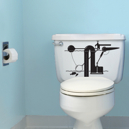 Algumas ideias para inovar o WC lá de casa.. Very-funny-vinyl-stickers-for-bathroom-by-Hua2-3