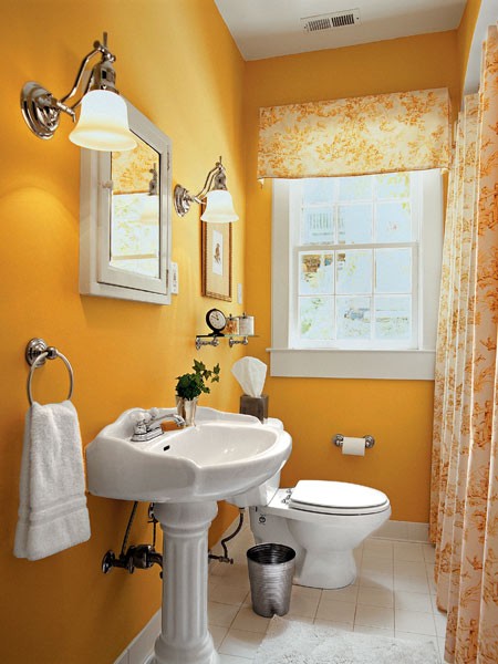 حمامات بالأصفر والرمادي - grey and yellow bathrooms Yellow-bathroom-designs-17