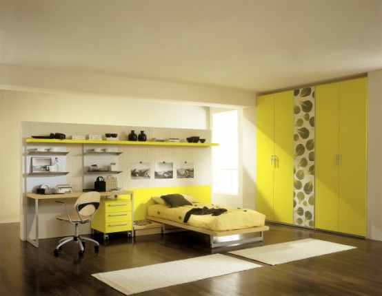 s صور ديكور غرف نوم شباب وشبات تحت 15 سنة Yume-young-fashion-kids-room-554x430