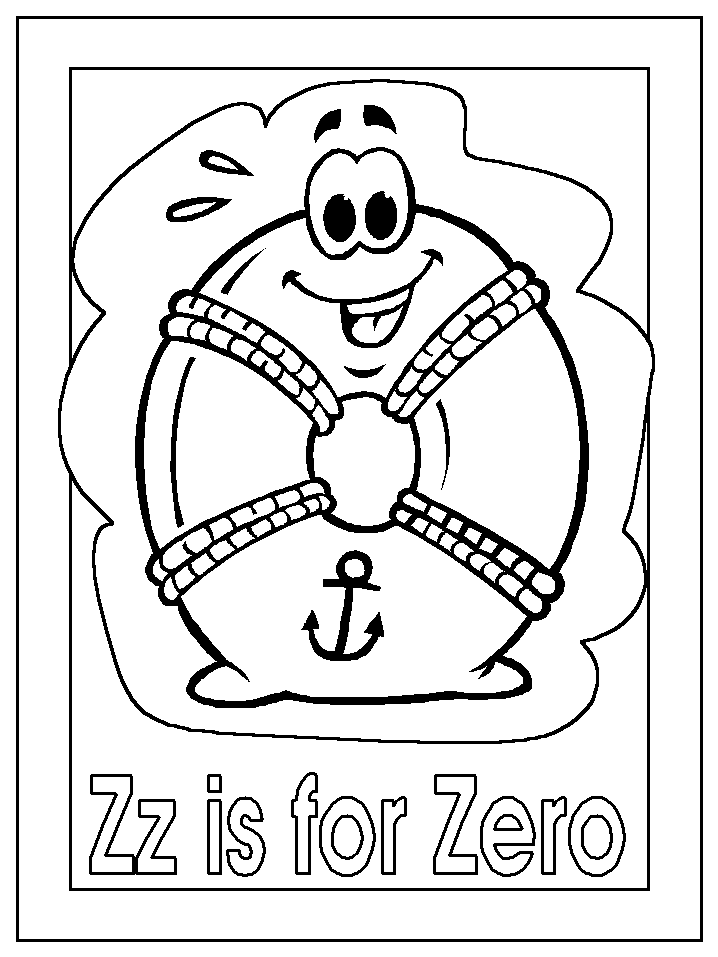 للتلوين كلمات انجليزية  تطبيقات على حرف Z Bz-zero