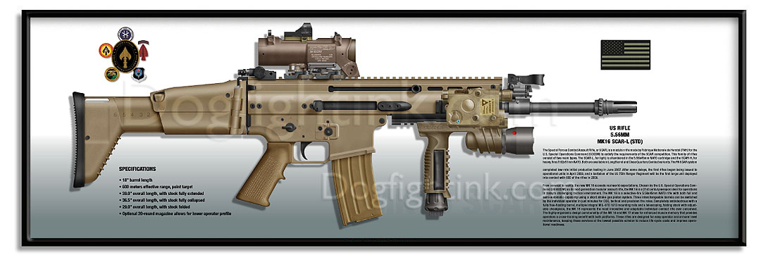 Armas U.S. Special Operations MK16STD_11x36