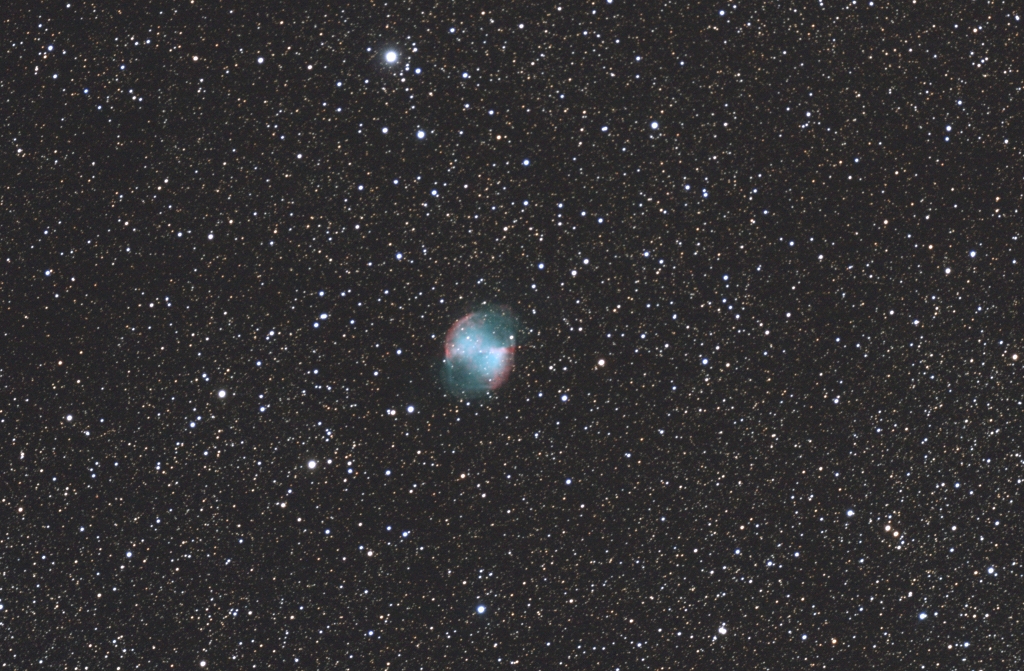 M27 et la lune M27_20090726