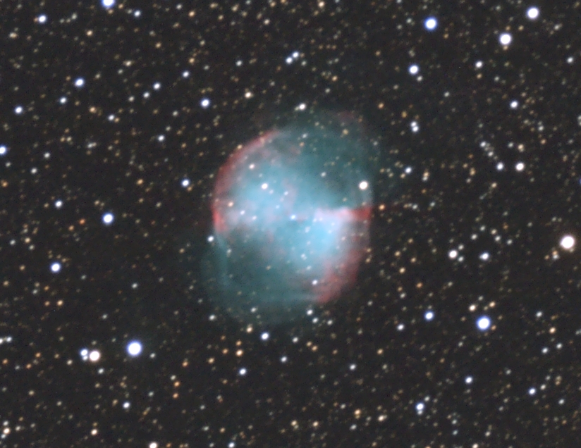 M27 et la lune M27_20090726_crop