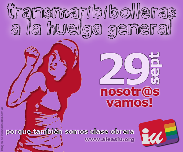 Un peculiar cartel de IU Huelga-general