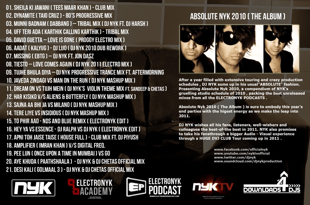 DJ NYK – Absolute NYK 2010 (The Album)  ABSOLUTE-TRACKLIST-1024x680