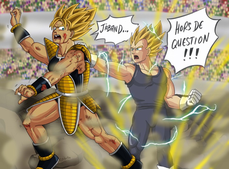 Mas fan arts de DBM Gotenpitsu-vegeta_vs_kakarotto