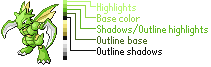 Spriting Guide [MAJ : 19/10/2011 - Recoloring] Recolorexample