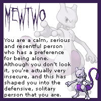 Personality Test Mewtwo