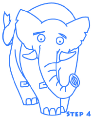 تعلم رسم الفيل Cartoon_elephant_st4