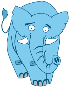 تعلم رسم الفيل Cartoon_elephant_st5