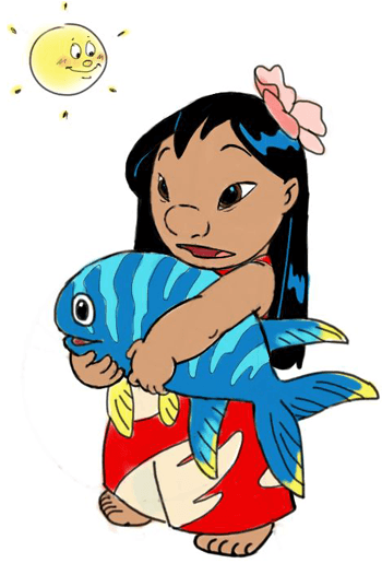 رسم بالخطوات لكرتون ديزنى ....ليلو وستيتش...... Lilo-finished-in-color