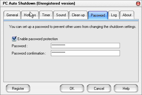 PC Auto Shutdown لإيقاف الجهاز تلقائياً Password