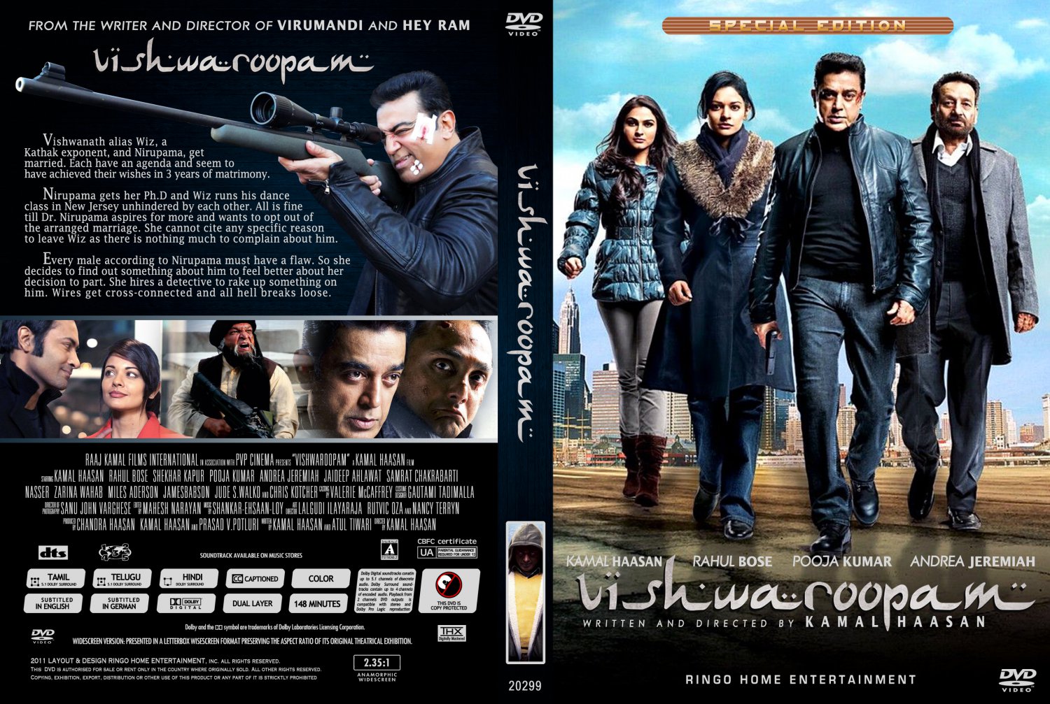 VISHWAROOPAM (2013) TAMIL con KAMAL HASSAN + Sub. Español  Vishwaroopam_DVD_Cover_2013