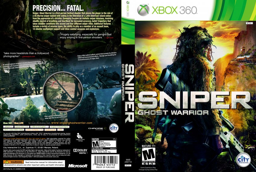 Формат игр xbox 360. Sniper Ghost Warrior Xbox 360. Sniper Ghost Warrior Xbox 360 обложка. Sniper Xbox 360 воин призрак. Snipers Xbox 360 обложка.