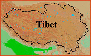 BOUDDHISME TIBETAIN ISTOIRE Tibetmap-sm