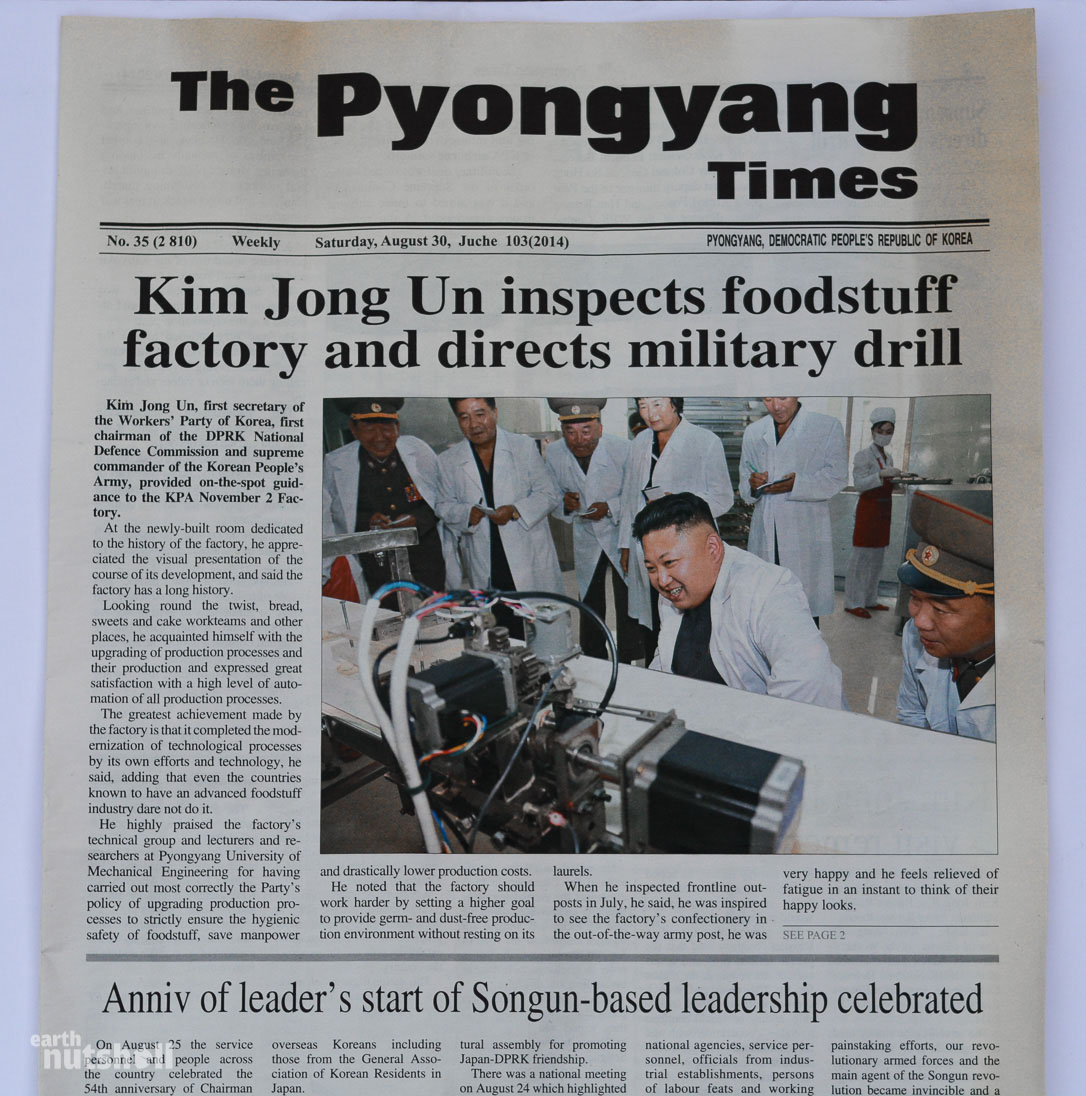 Naslovnica Pravde iz osamdeset i neke Dprk-pyongyangtimes1