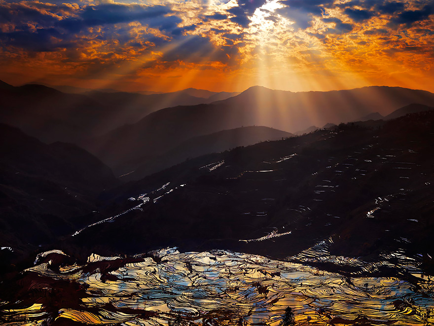 24 Entrancing Rice Fields That Resemble Broken Glass Terraced-rice-fields-15__880