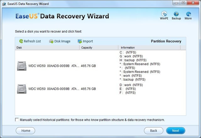 إسترجع الملفات المفقودة مع برنامج easeus﻿ data recovery wizard Partition-recovery