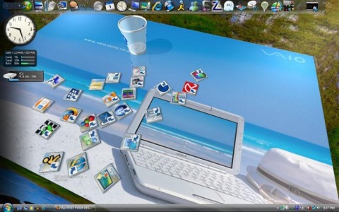 برنامج Real Desktop لجعل سطح المكتب ثلاثي الأبعاد مجــانــ مدى الحياة ــــــي Screenshot-1-real-desktop-4906