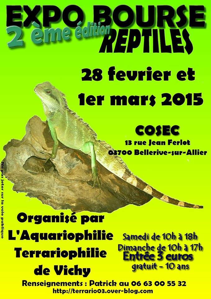 Bourse terrario de vichy 28 fevrier et 01 mars 2015 10836167_798028256902230_1099738157_n