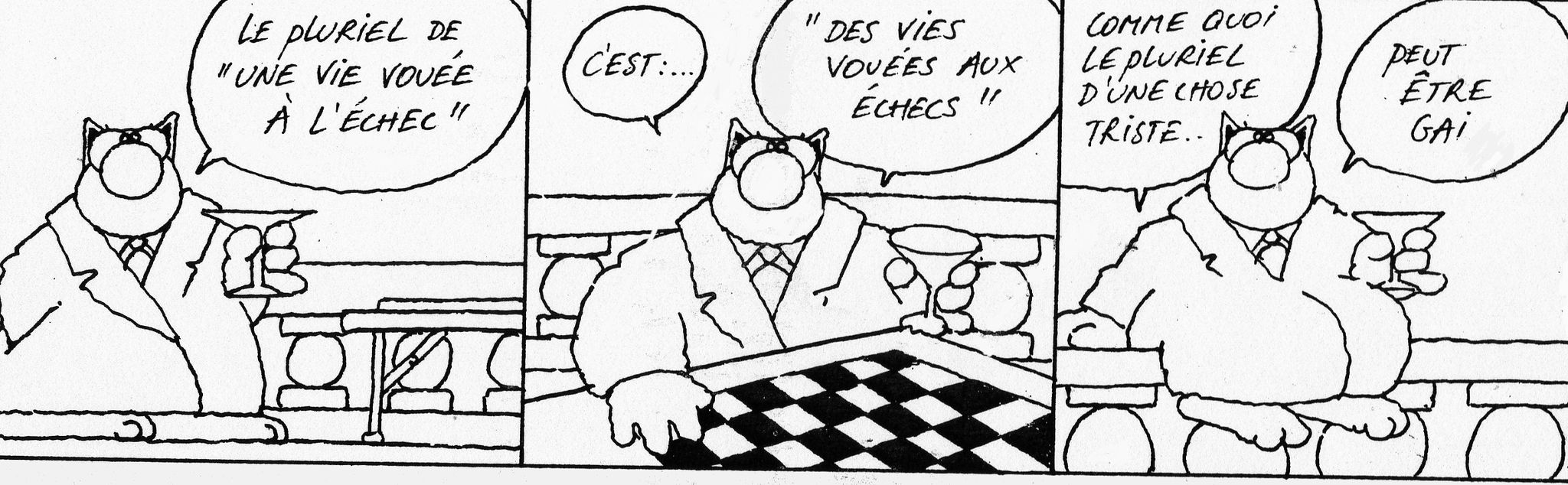 La pratique du jeu d'échecs est-elle vraiment bénéfique ? Geluck_echecs